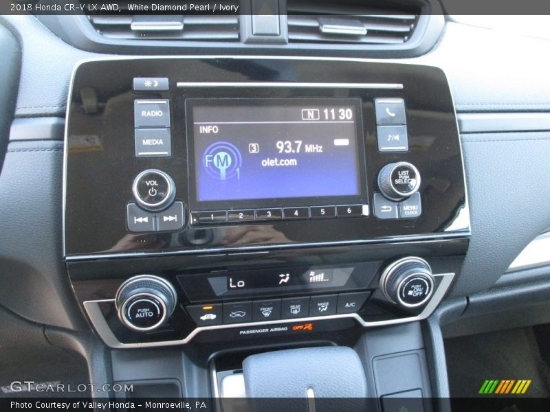 White Diamond Pearl / Ivory 2018 Honda CR-V LX AWD