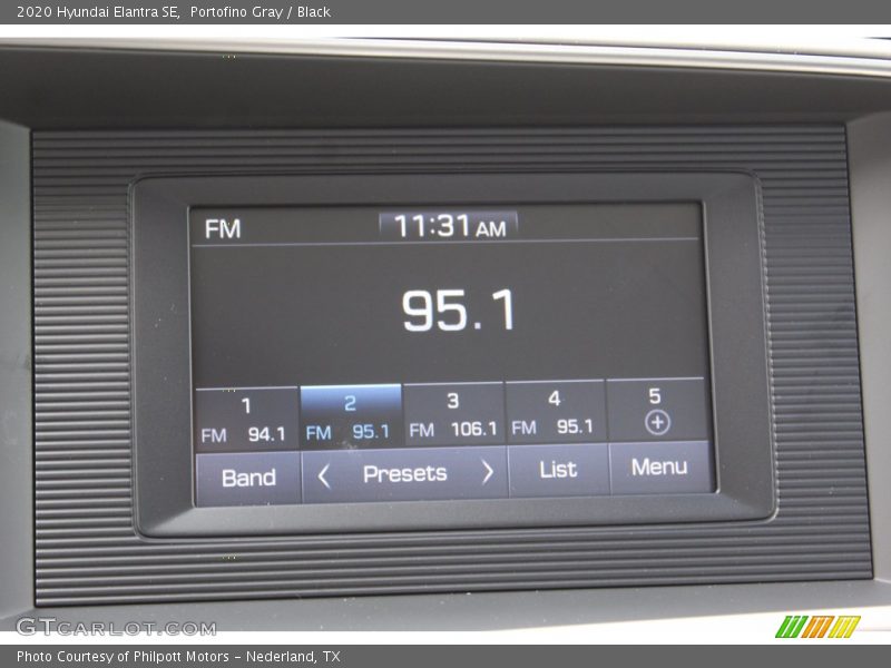 Portofino Gray / Black 2020 Hyundai Elantra SE