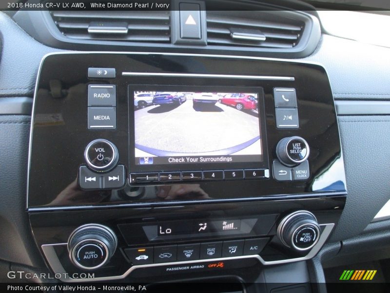 White Diamond Pearl / Ivory 2018 Honda CR-V LX AWD