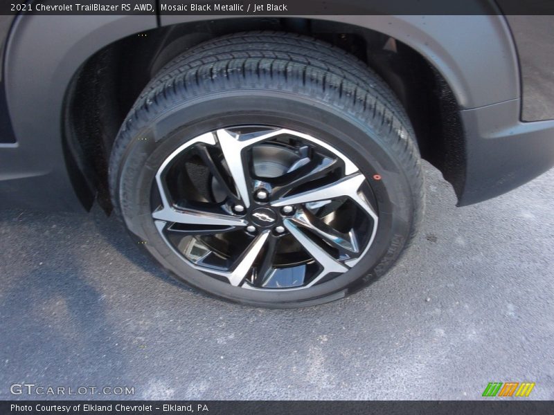 Mosaic Black Metallic / Jet Black 2021 Chevrolet TrailBlazer RS AWD