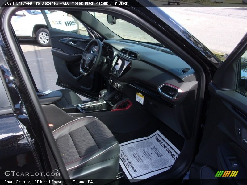 Mosaic Black Metallic / Jet Black 2021 Chevrolet TrailBlazer RS AWD