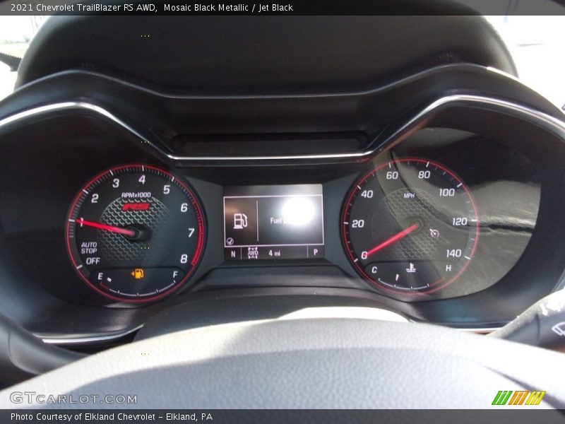 Mosaic Black Metallic / Jet Black 2021 Chevrolet TrailBlazer RS AWD
