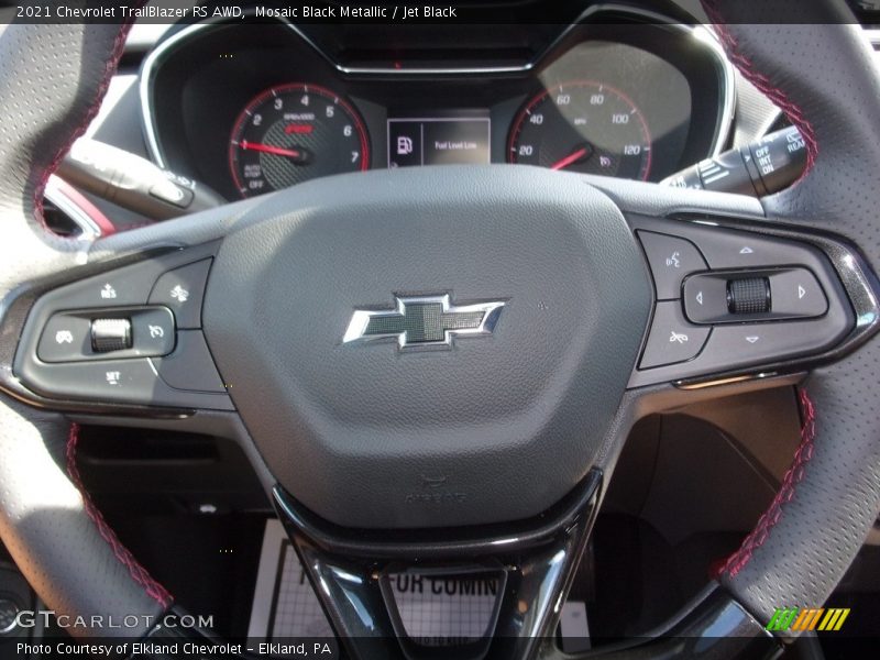 Mosaic Black Metallic / Jet Black 2021 Chevrolet TrailBlazer RS AWD