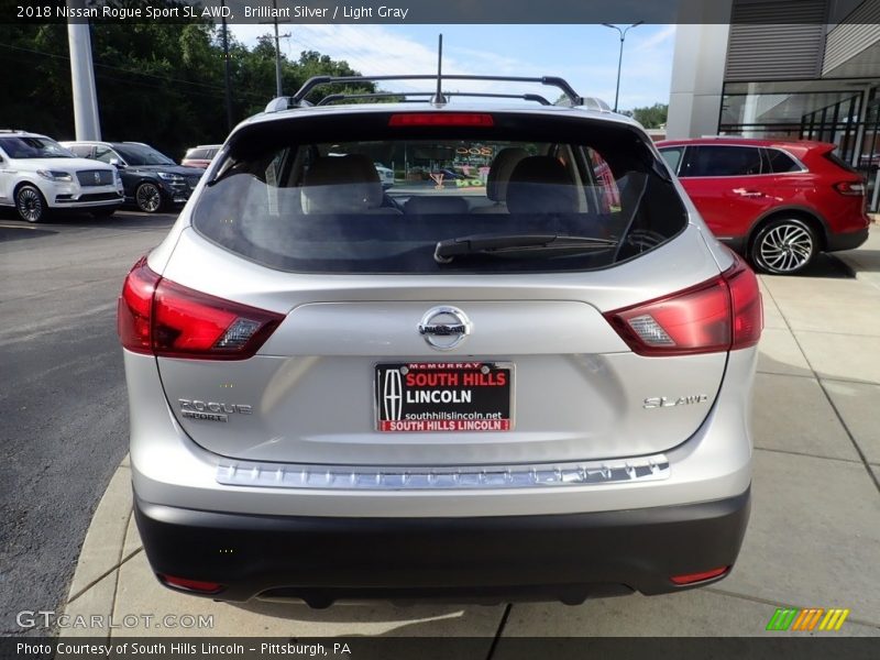 Brilliant Silver / Light Gray 2018 Nissan Rogue Sport SL AWD