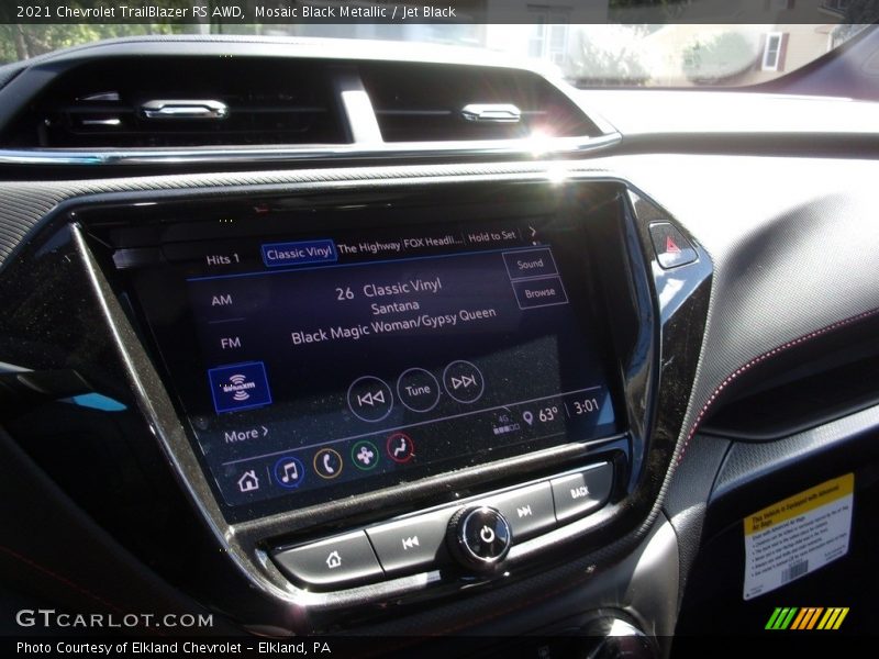 Mosaic Black Metallic / Jet Black 2021 Chevrolet TrailBlazer RS AWD