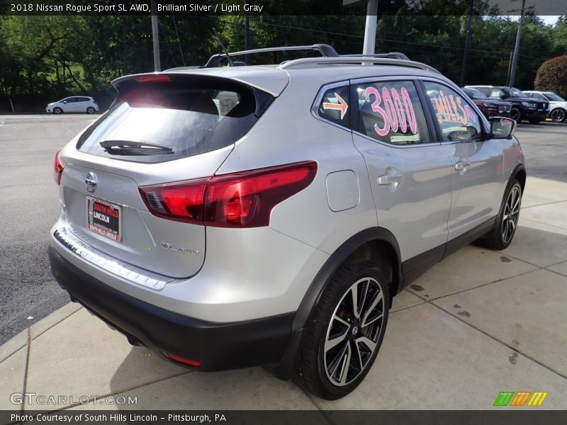 Brilliant Silver / Light Gray 2018 Nissan Rogue Sport SL AWD