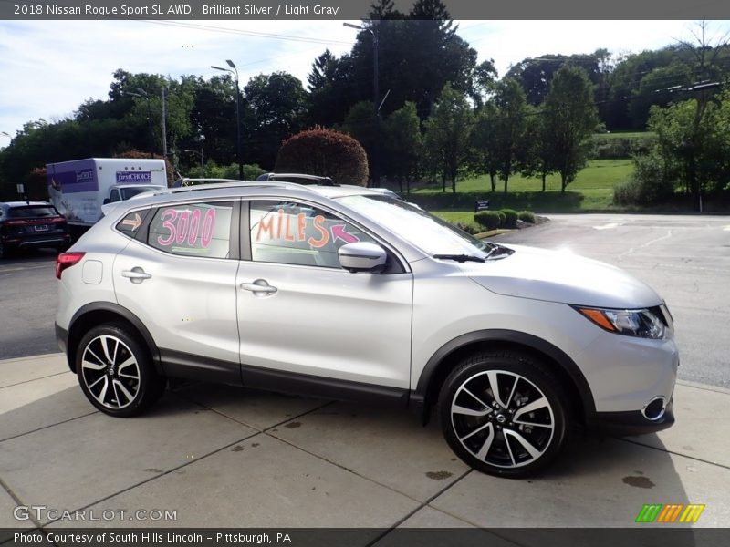 Brilliant Silver / Light Gray 2018 Nissan Rogue Sport SL AWD
