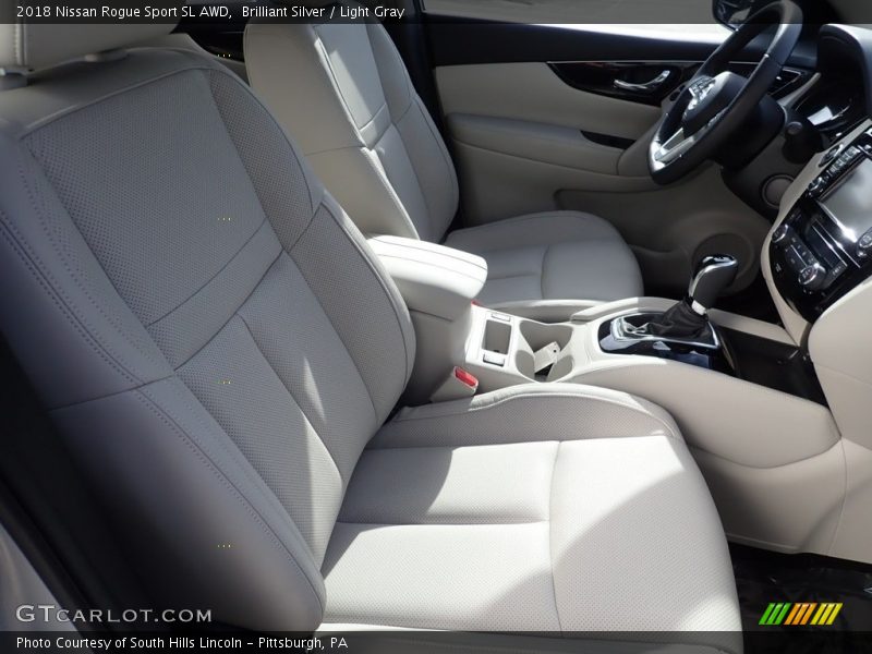 Brilliant Silver / Light Gray 2018 Nissan Rogue Sport SL AWD