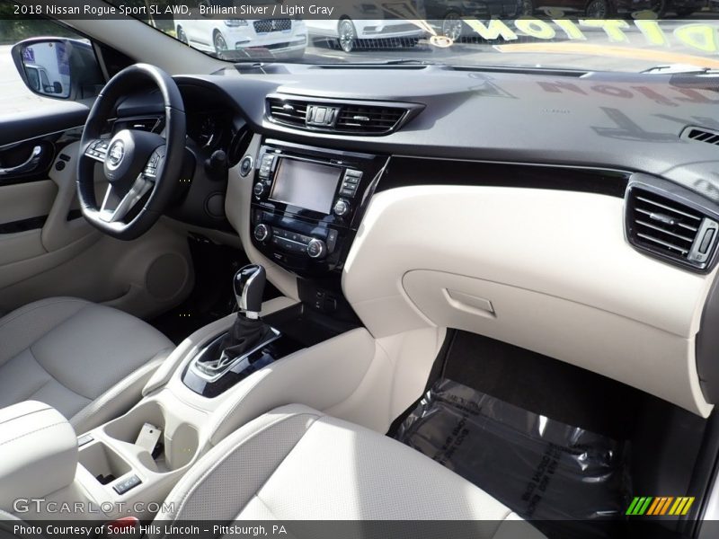 Brilliant Silver / Light Gray 2018 Nissan Rogue Sport SL AWD