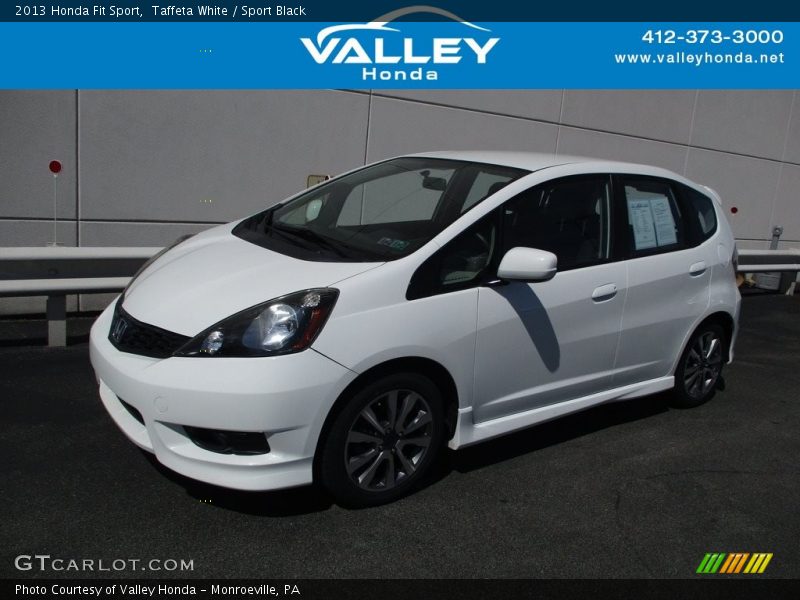 Taffeta White / Sport Black 2013 Honda Fit Sport