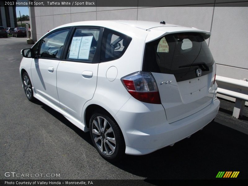 Taffeta White / Sport Black 2013 Honda Fit Sport