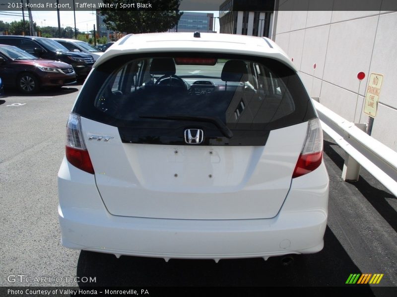 Taffeta White / Sport Black 2013 Honda Fit Sport