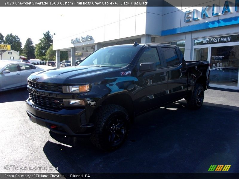 Black / Jet Black 2020 Chevrolet Silverado 1500 Custom Trail Boss Crew Cab 4x4