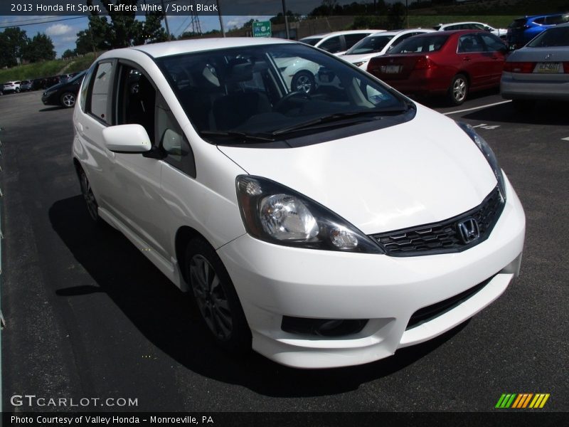 Taffeta White / Sport Black 2013 Honda Fit Sport