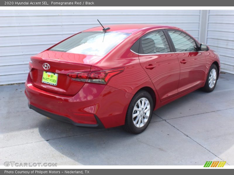 Pomegranate Red / Black 2020 Hyundai Accent SEL