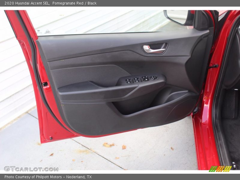 Pomegranate Red / Black 2020 Hyundai Accent SEL