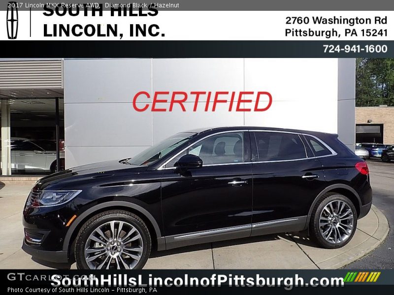 Diamond Black / Hazelnut 2017 Lincoln MKX Reserve AWD