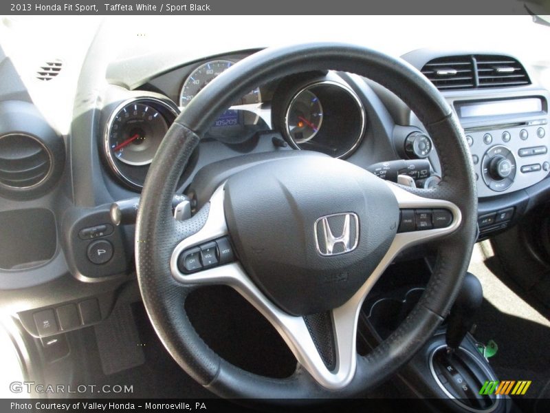 Taffeta White / Sport Black 2013 Honda Fit Sport