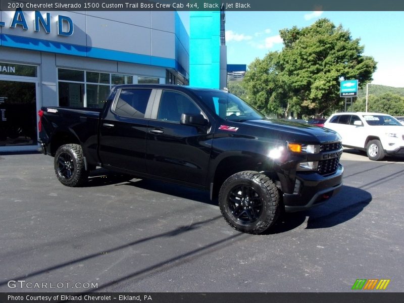 Black / Jet Black 2020 Chevrolet Silverado 1500 Custom Trail Boss Crew Cab 4x4