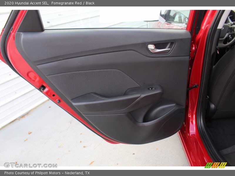 Pomegranate Red / Black 2020 Hyundai Accent SEL