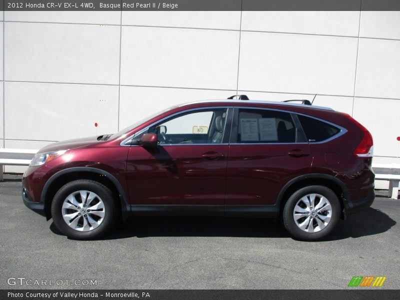 Basque Red Pearl II / Beige 2012 Honda CR-V EX-L 4WD
