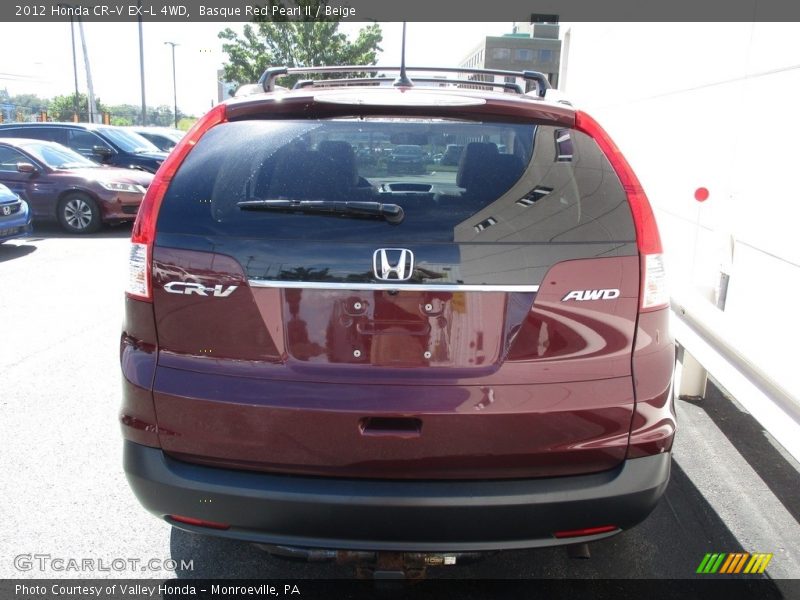 Basque Red Pearl II / Beige 2012 Honda CR-V EX-L 4WD