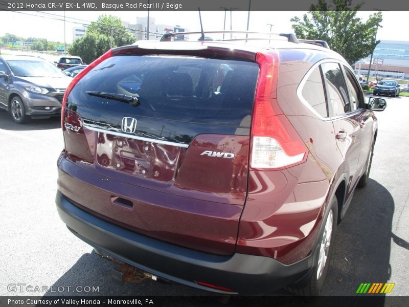 Basque Red Pearl II / Beige 2012 Honda CR-V EX-L 4WD