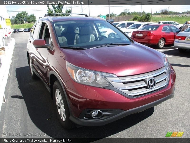 Basque Red Pearl II / Beige 2012 Honda CR-V EX-L 4WD
