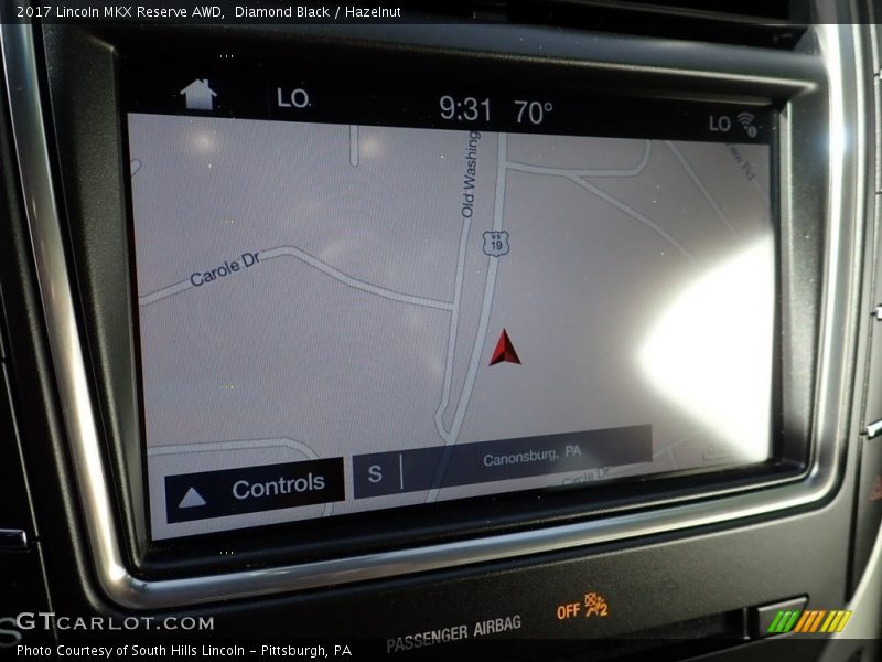 Navigation of 2017 MKX Reserve AWD