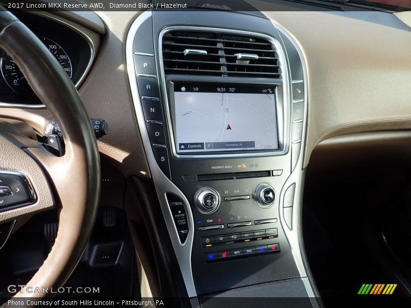 Controls of 2017 MKX Reserve AWD