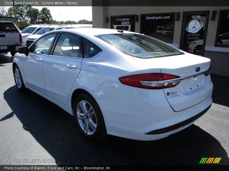 Oxford White / Ebony 2018 Ford Fusion SE
