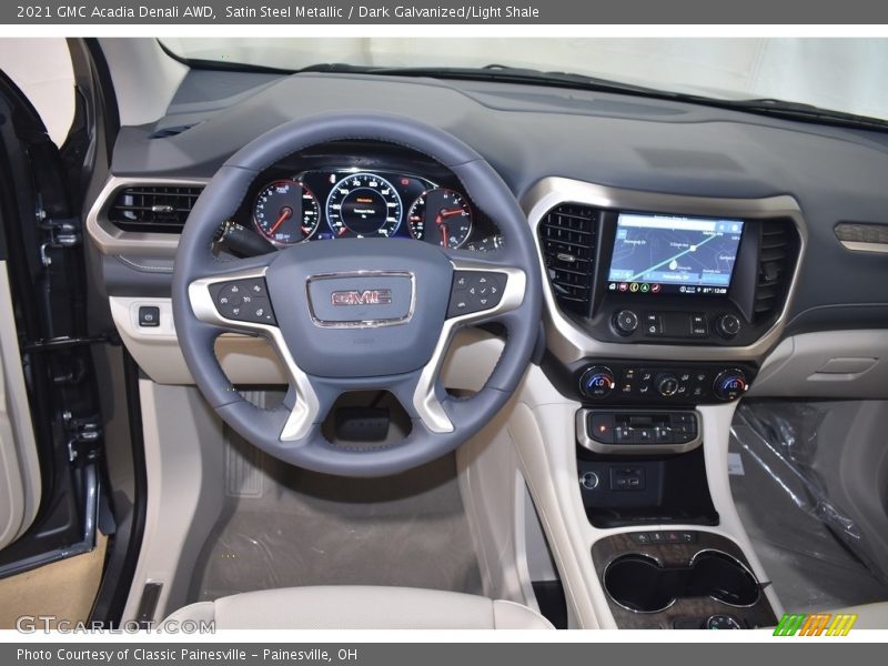 Satin Steel Metallic / Dark Galvanized/Light Shale 2021 GMC Acadia Denali AWD