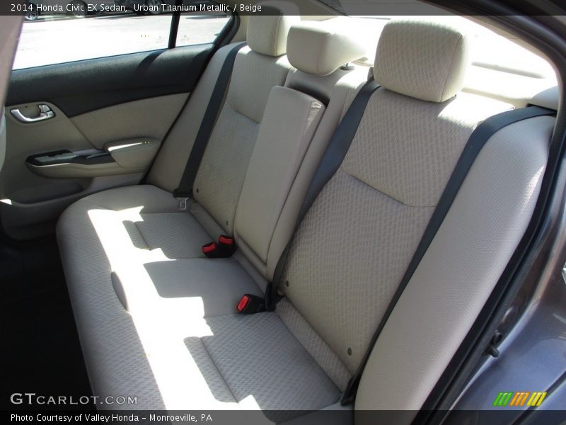 Urban Titanium Metallic / Beige 2014 Honda Civic EX Sedan