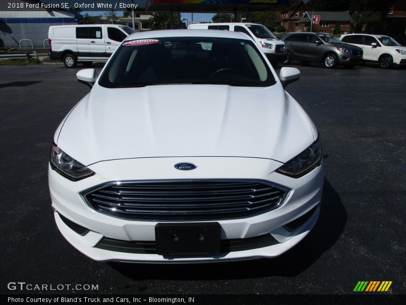 Oxford White / Ebony 2018 Ford Fusion SE