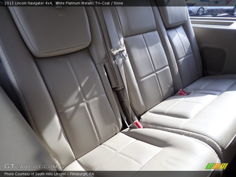 White Platinum Metallic Tri-Coat / Stone 2013 Lincoln Navigator 4x4