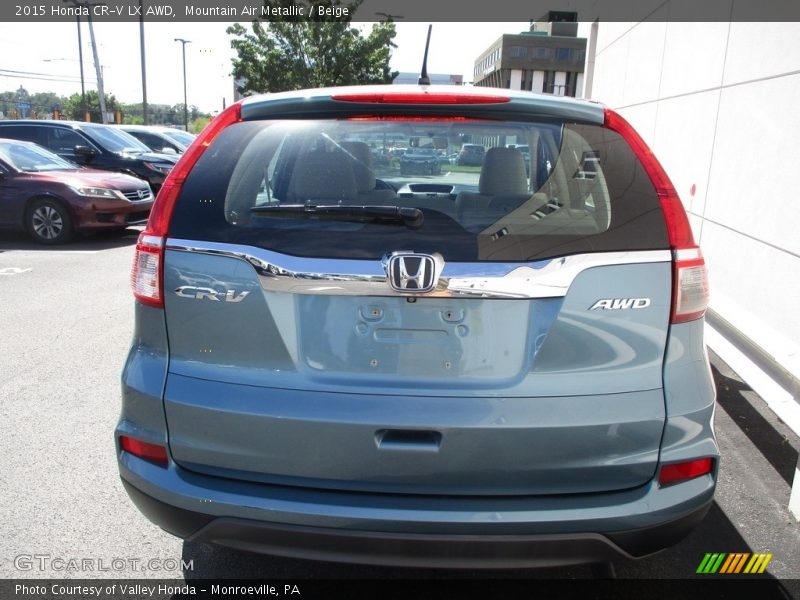 Mountain Air Metallic / Beige 2015 Honda CR-V LX AWD