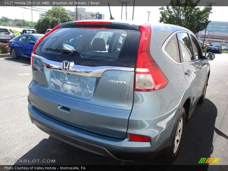 Mountain Air Metallic / Beige 2015 Honda CR-V LX AWD