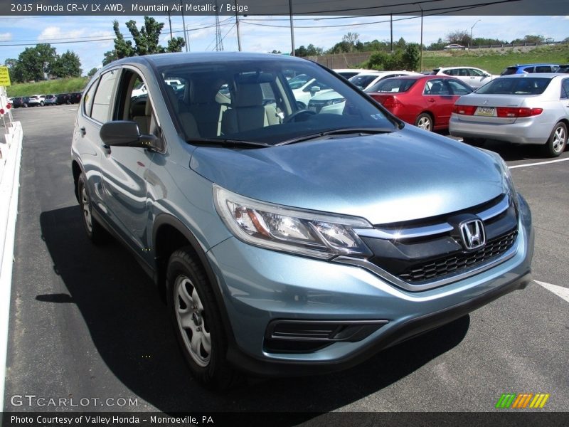Mountain Air Metallic / Beige 2015 Honda CR-V LX AWD