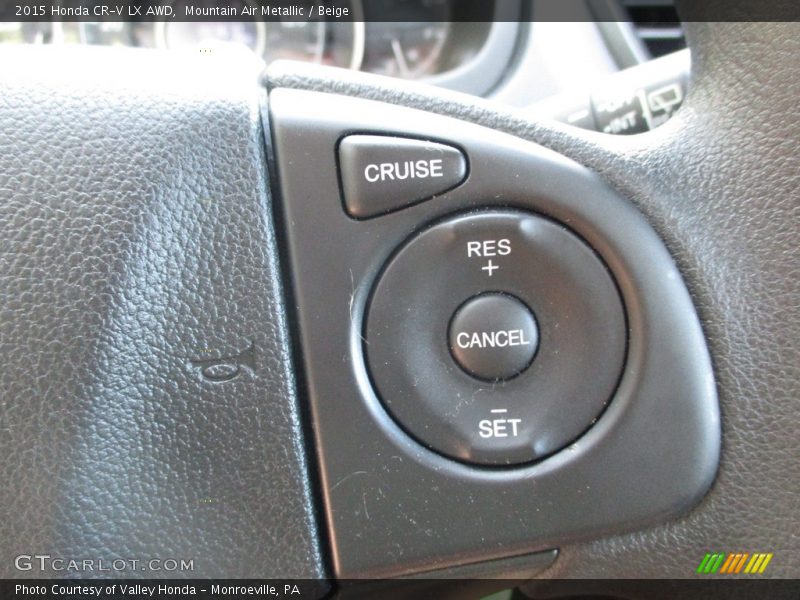 Mountain Air Metallic / Beige 2015 Honda CR-V LX AWD