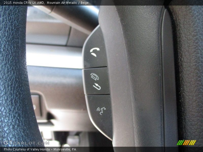 Mountain Air Metallic / Beige 2015 Honda CR-V LX AWD