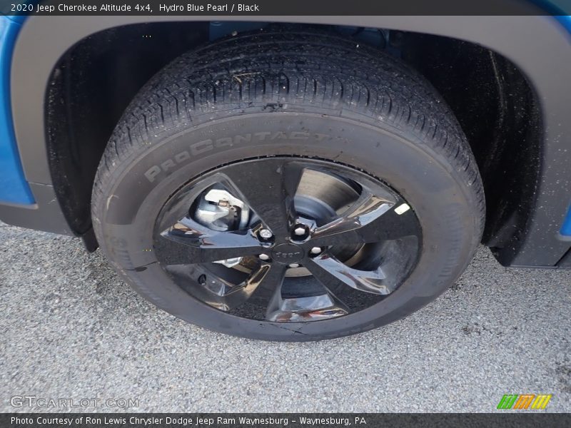 Hydro Blue Pearl / Black 2020 Jeep Cherokee Altitude 4x4
