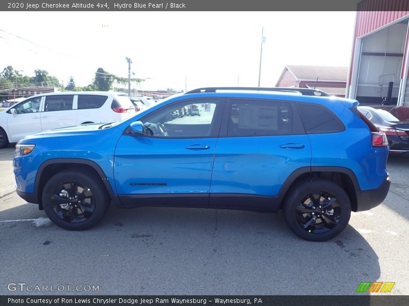 Hydro Blue Pearl / Black 2020 Jeep Cherokee Altitude 4x4