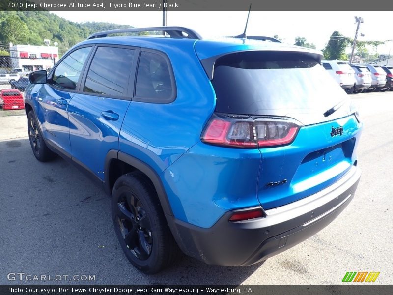 Hydro Blue Pearl / Black 2020 Jeep Cherokee Altitude 4x4