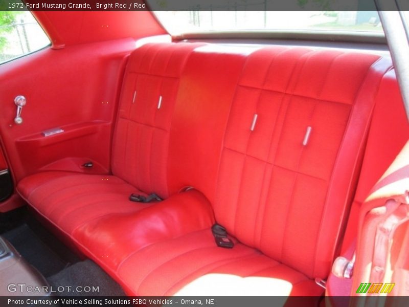 Rear Seat of 1972 Mustang Grande