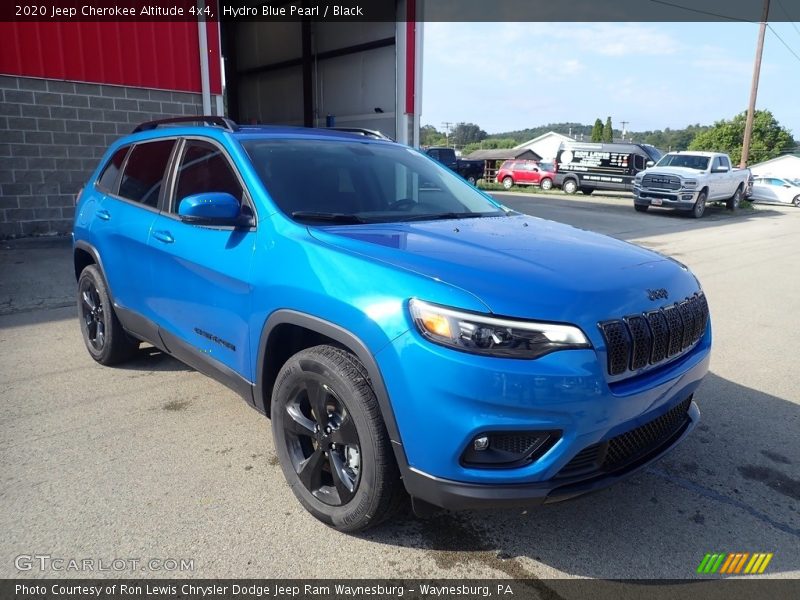 Hydro Blue Pearl / Black 2020 Jeep Cherokee Altitude 4x4