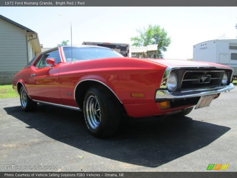 Bright Red / Red 1972 Ford Mustang Grande