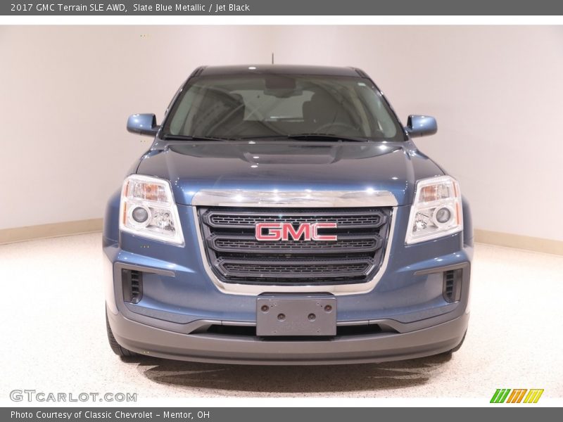 Slate Blue Metallic / Jet Black 2017 GMC Terrain SLE AWD