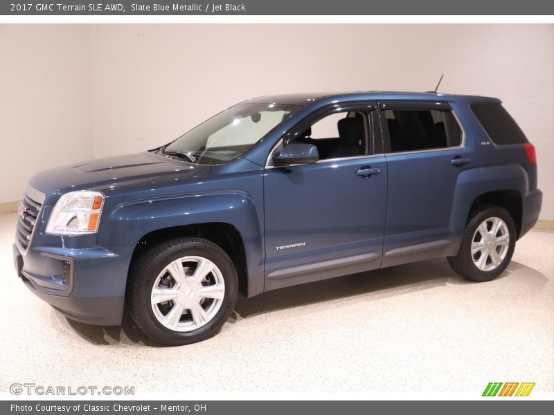 Slate Blue Metallic / Jet Black 2017 GMC Terrain SLE AWD