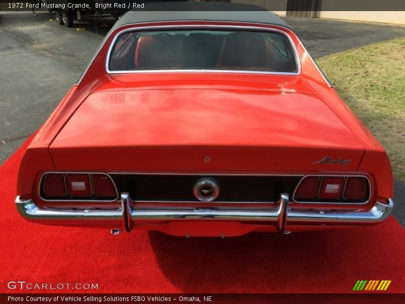 Bright Red / Red 1972 Ford Mustang Grande