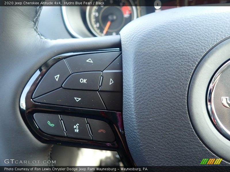 Hydro Blue Pearl / Black 2020 Jeep Cherokee Altitude 4x4